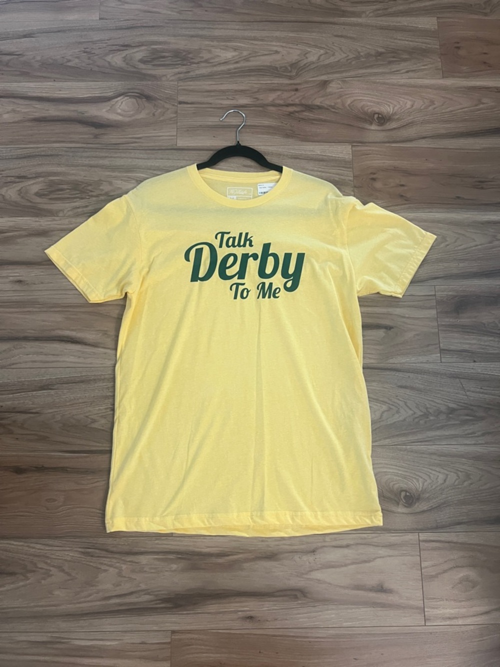 Talk Derby To Me Yellow Graphic Tee
